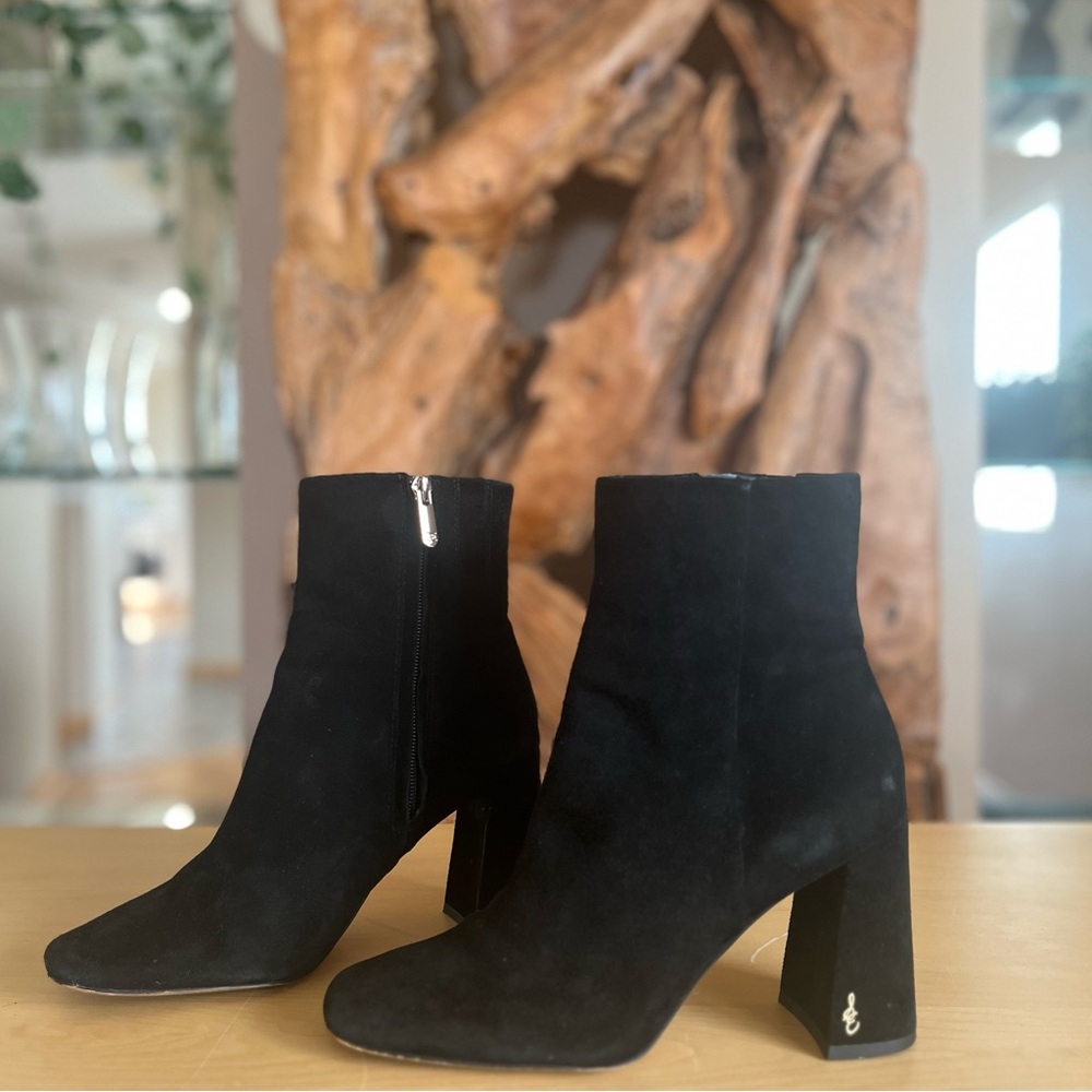 Black Suede Ankle Booties